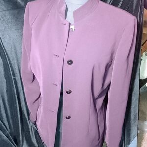 T Tahari Purple Blazer